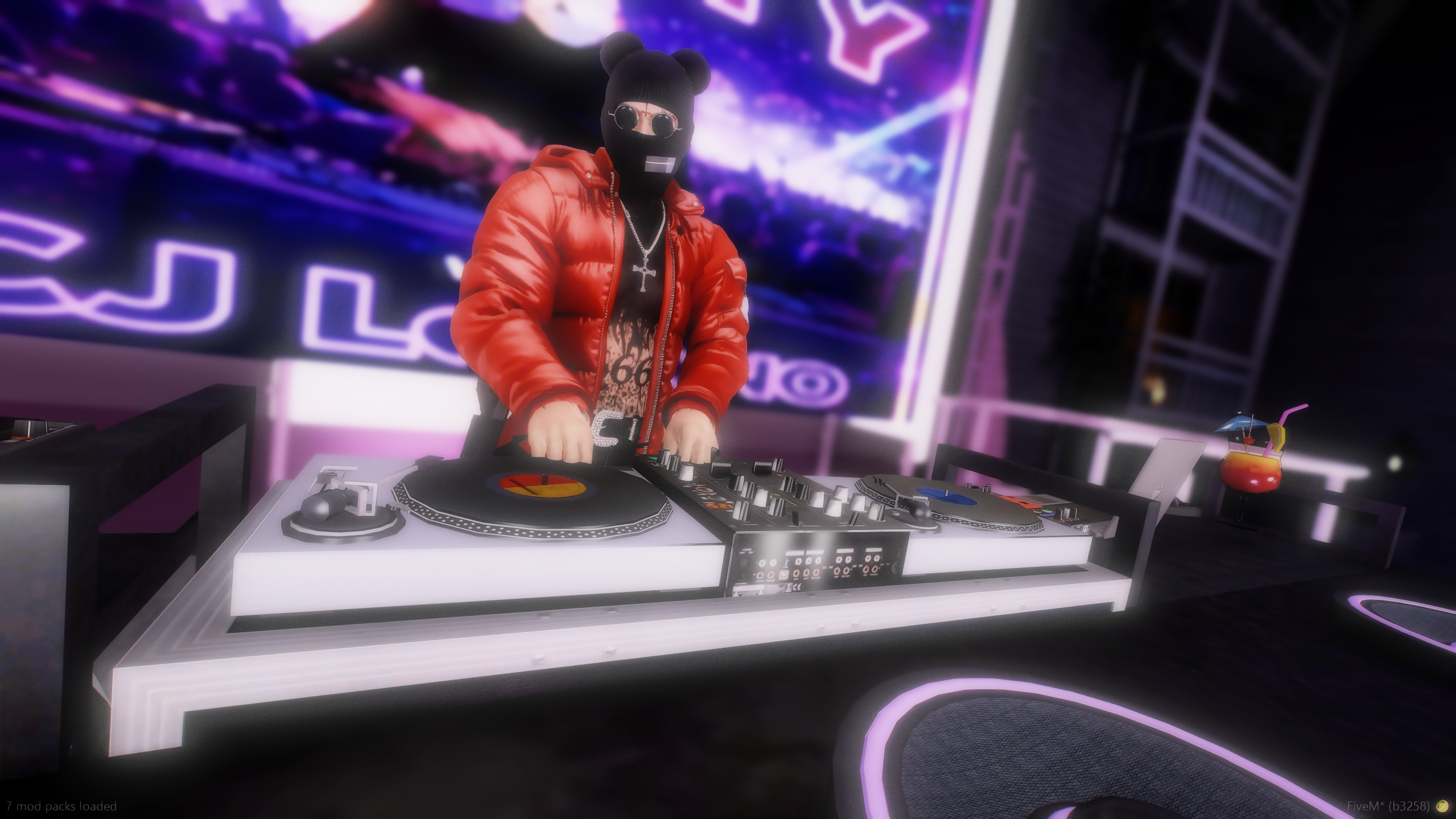 DJ performing at a nightclub on Dreamland Roleplay GTA V FiveM server