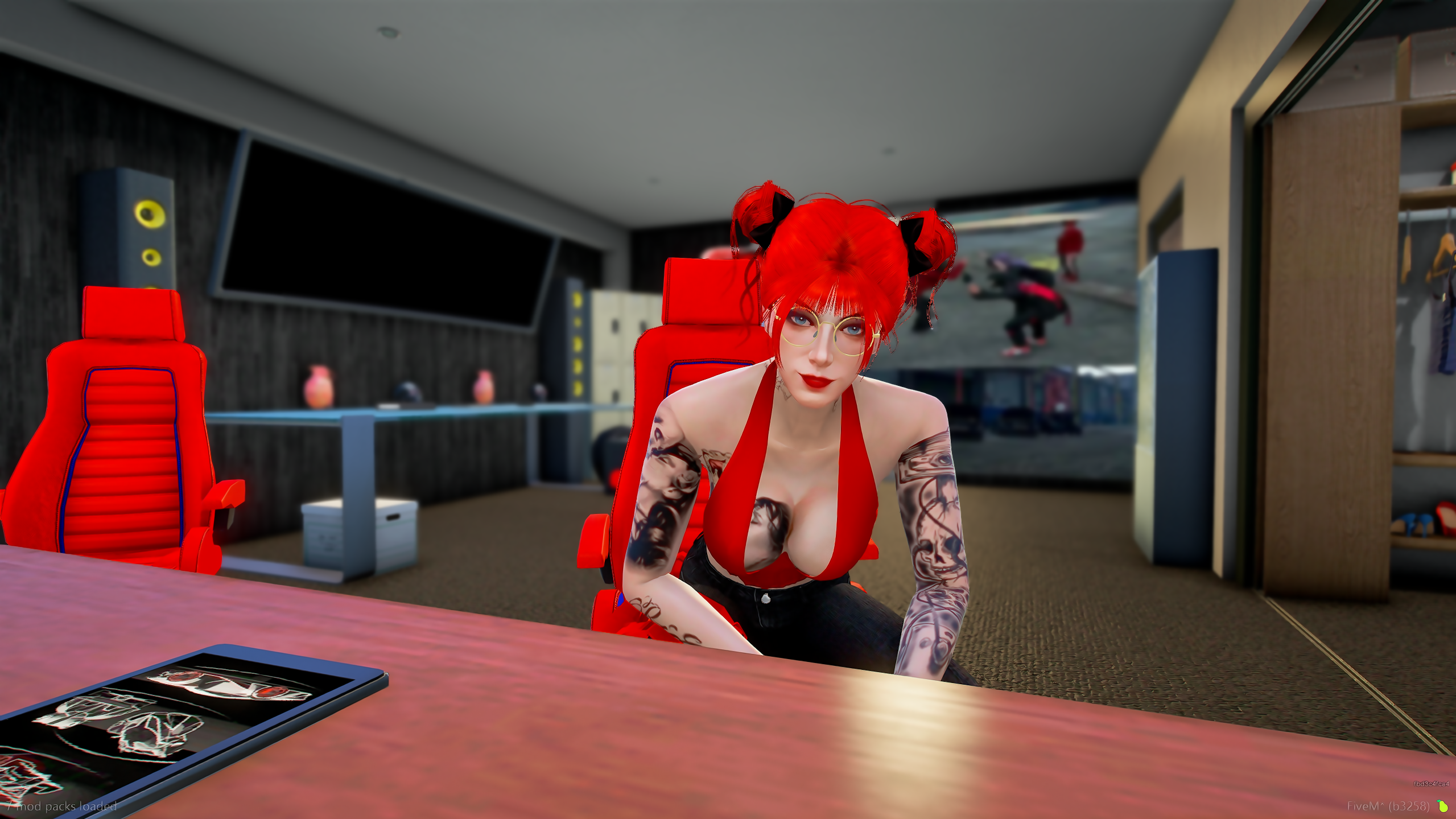Character running a business in Dreamland Roleplay FiveM server